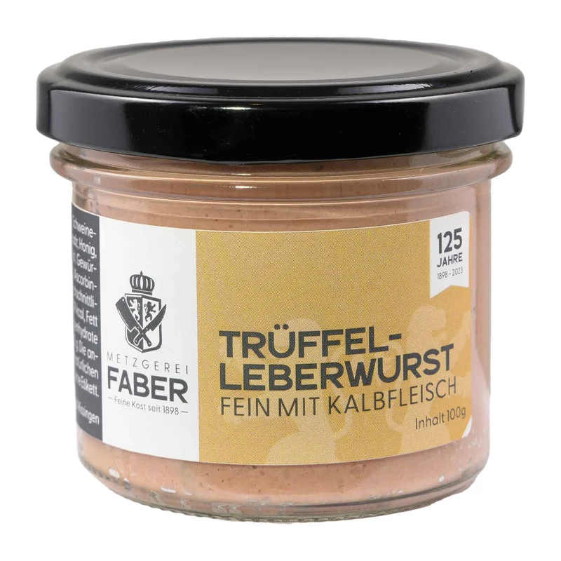 Trüffel Leberwurst mit Kalbfleisch