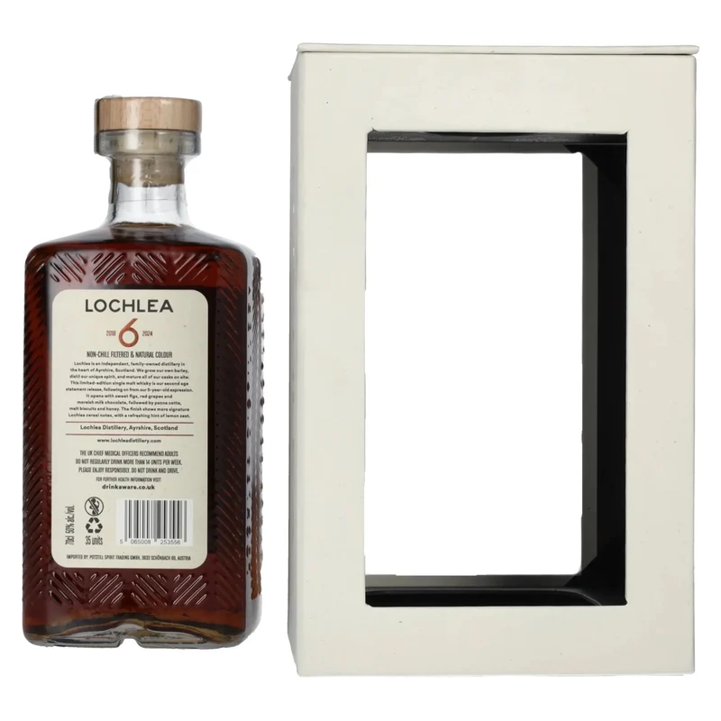 Lochlea 6 Years Old Single Malt Scotch Whisky 2018/2024 50% Vol. 0,7l in Geschenkbox