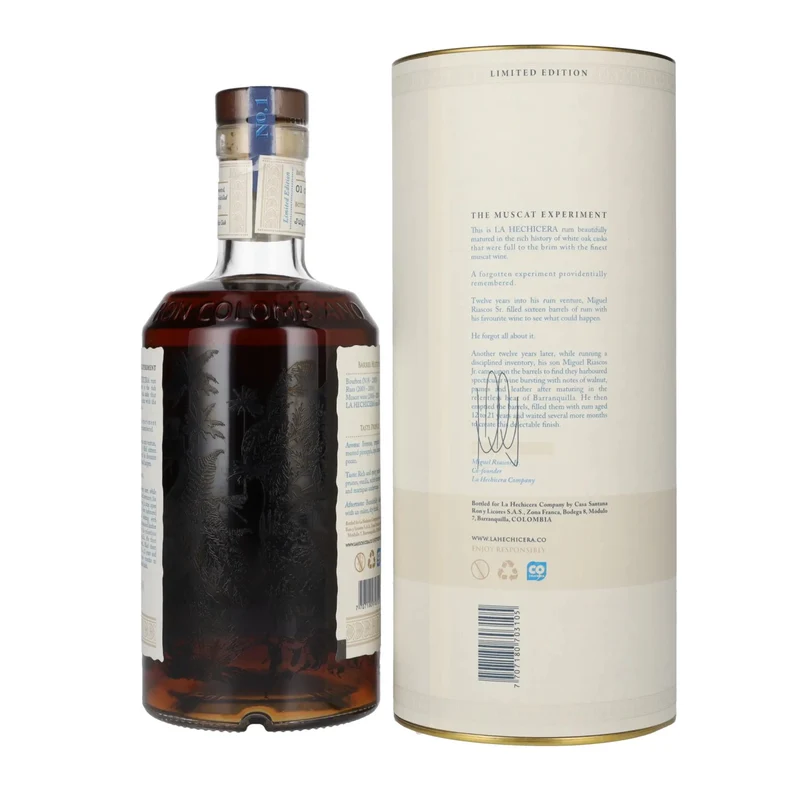 La Hechicera Ron Extra Añejo de Colombia SERIE EXPERIMENTAL No. 1 43% Vol. 0,7l in Geschenkbox