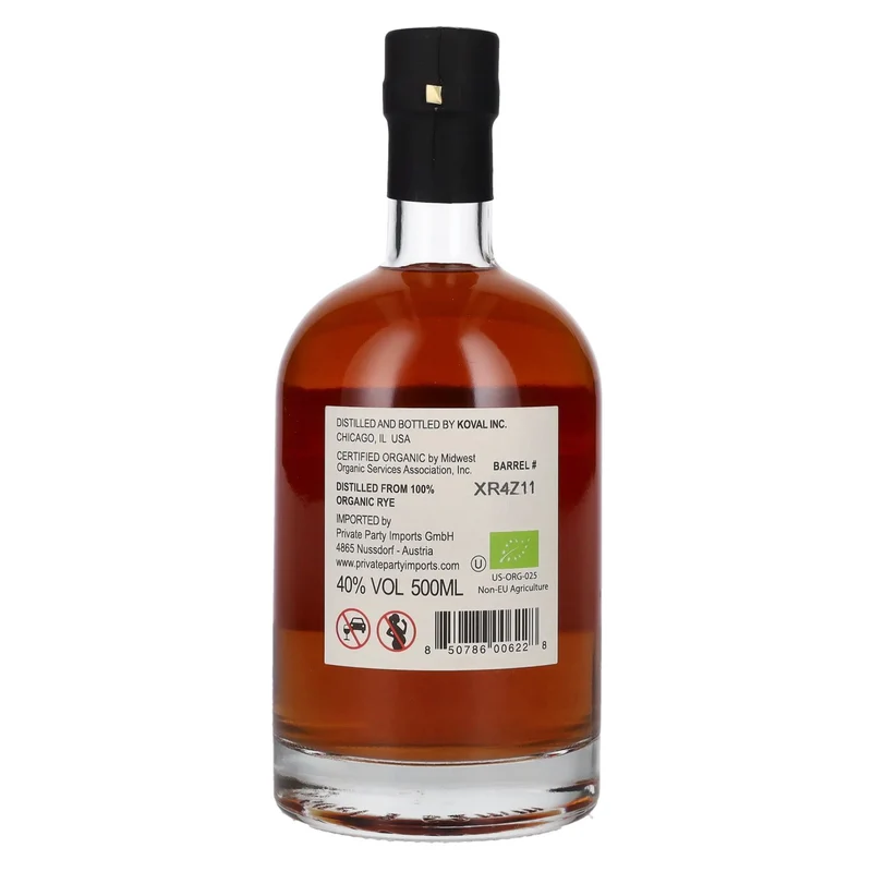 Koval RYE Single Barrel Whiskey 40% Vol. 0,5l