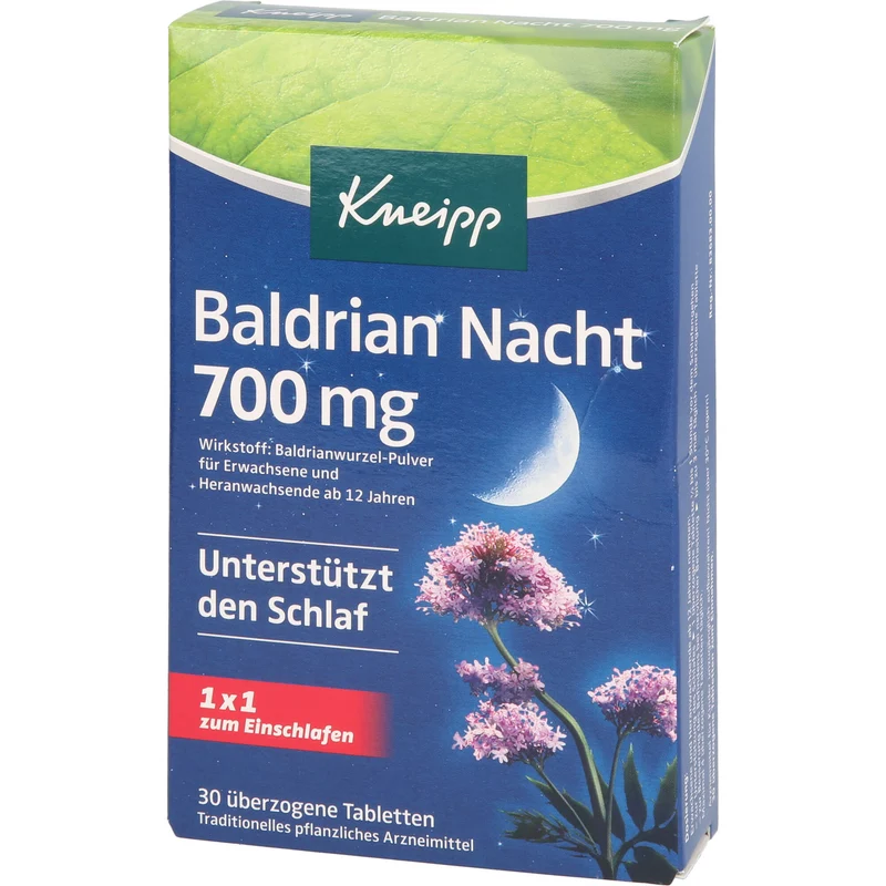 Kneipp Baldrian Nacht 700 mg, 30 St UTA
