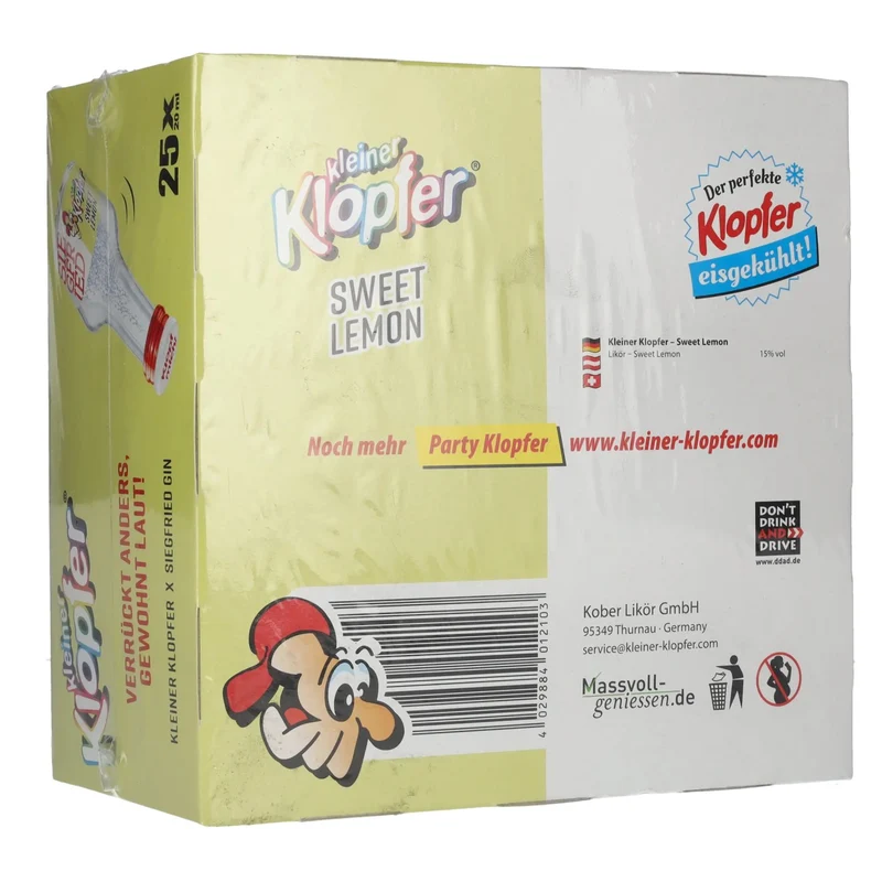 Kleiner Klopfer Siegfried Sweet Lemon 15% Vol. 25x0,02l