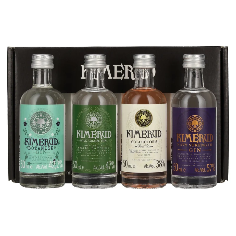 Kimerud Gin Gift Set 46% Vol. 4x0,05l in Geschenkbox