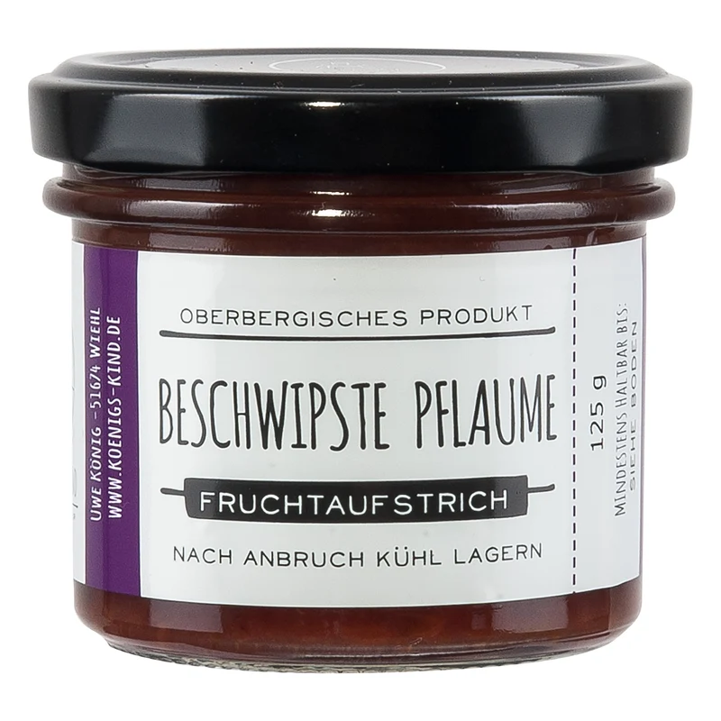 Beschwipste Pflaume Fruchtaufstrich