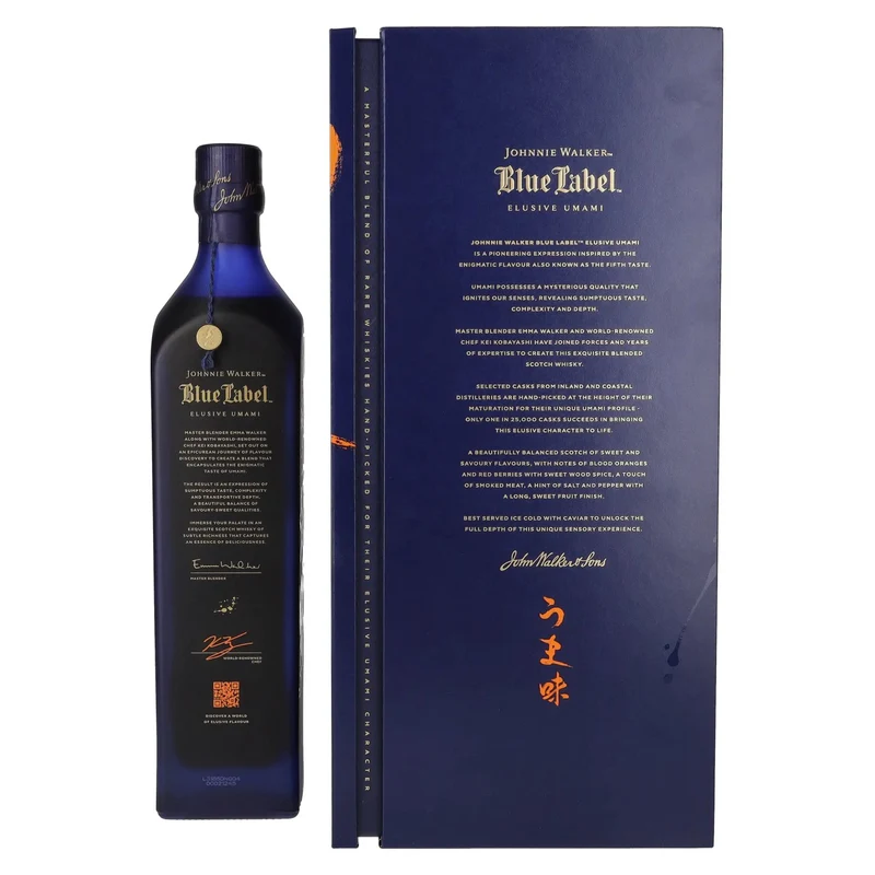 Johnnie Walker Blue Label ELUSIVE UMAMI Blended Scotch Whisky Limited Release 43% Vol. 0,7l in Geschenkbox