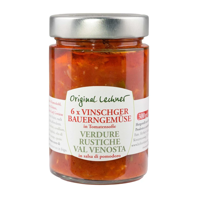 Vinschger Bauerngemüse in Tomatensoße