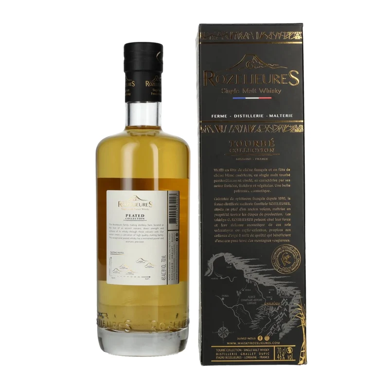 G. Rozelieures TOURBÉ (PEATED) COLLECTION Single Malt Whisky 46% Vol. 0,7l in Geschenkbox