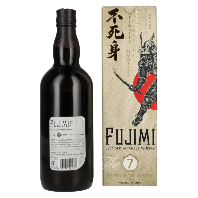 Fujimi The 7 Virtues Blended Japanese Whisky 40% Vol. 0,7l in Geschenkbox