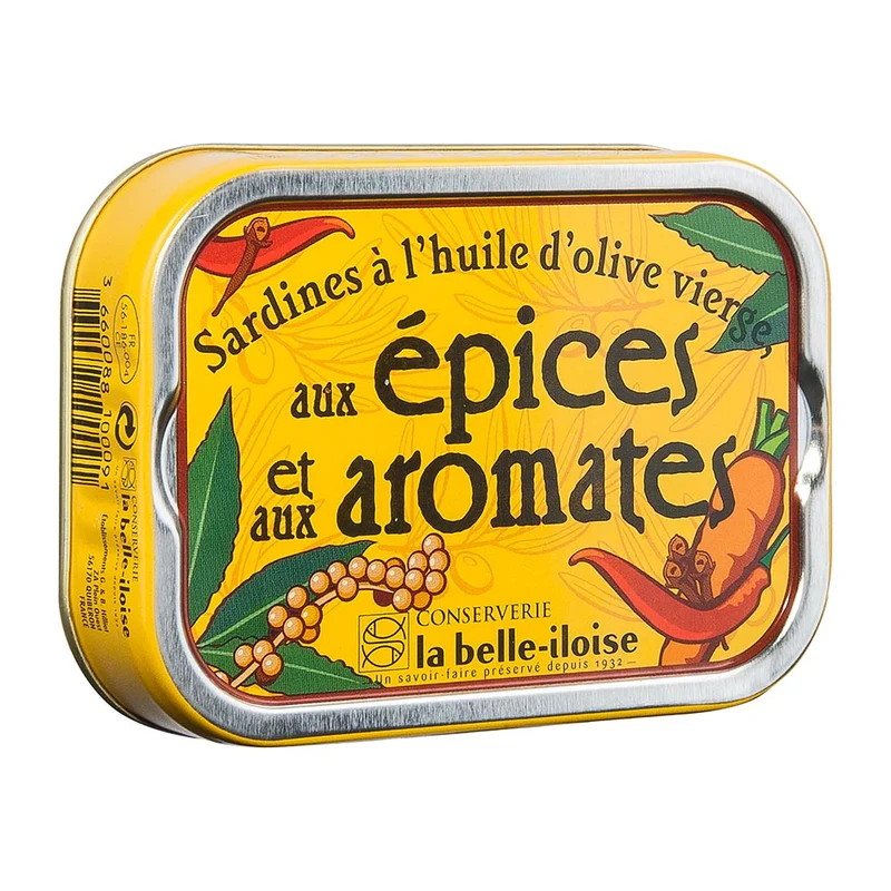 Sardinen mit Gewürzen