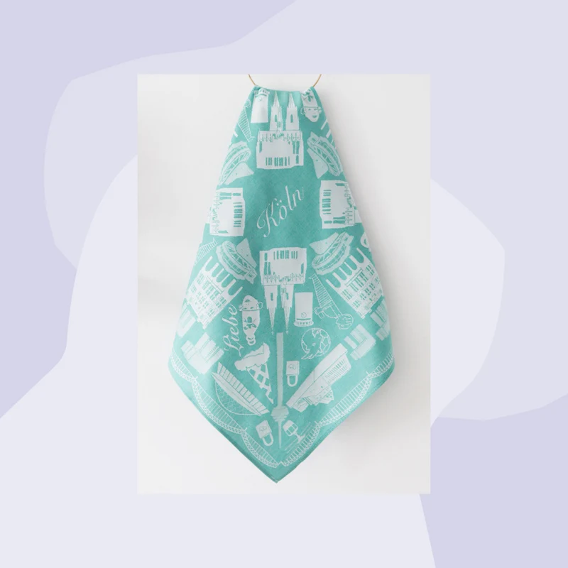 Geschirrtuch: Citytowel Köln - Mint