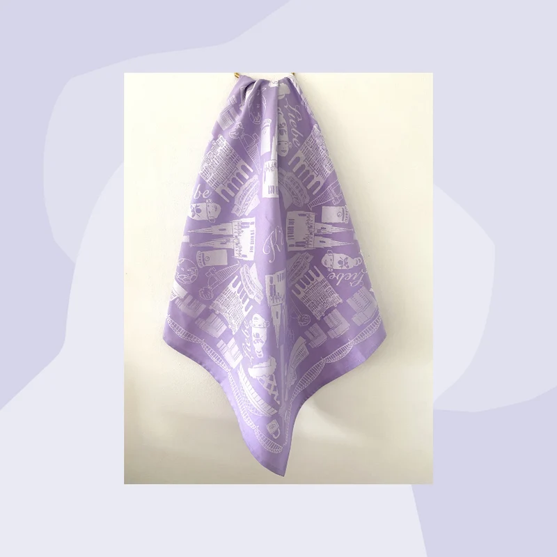 Geschirrtuch: Citytowel Köln - Flieder
