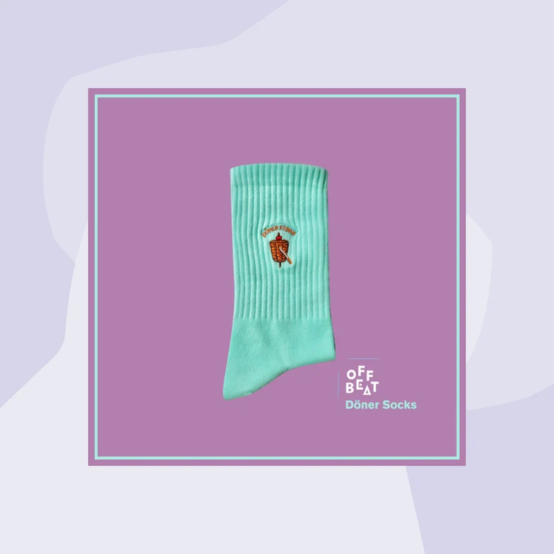 Sportsocken mit Stickerei: Döner
