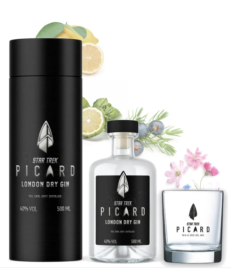 Star Trek Picard Gin inkl. Glas in der Geschenkverpackung