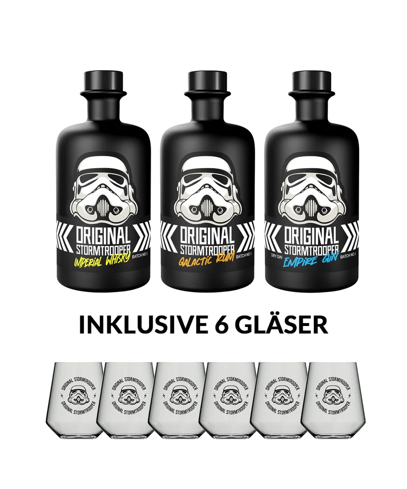 Original Stormtrooper Trilogie inklusive 6 Gläser