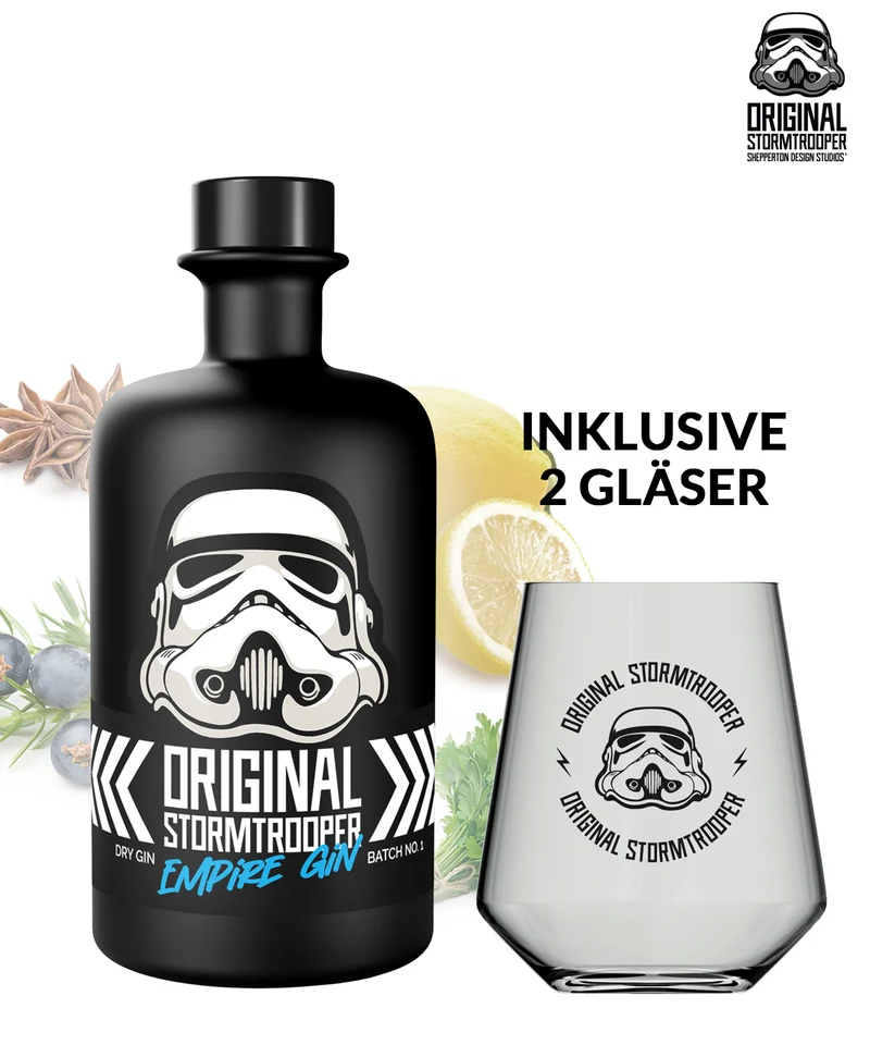 Original Stormtrooper Empire Dry Gin inklusive 2 Gläser