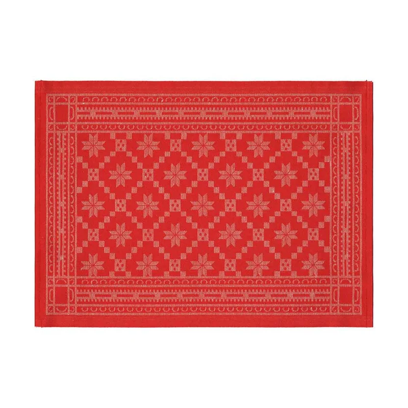 Attebladrose Tischset rot – 35x48cm