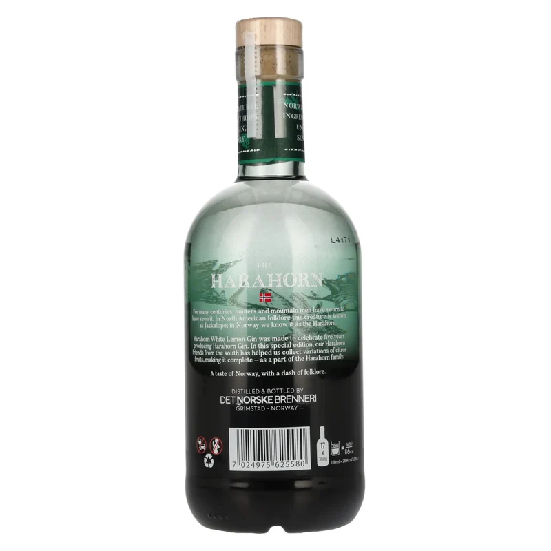 Harahorn Norwegian White Lemon Gin 42% Vol. 0,5l