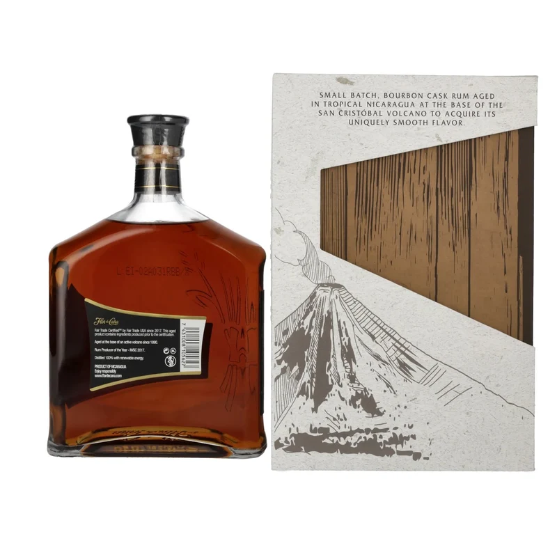 Flor de Caña Volcanic Bourbon Cask 40% Vol. 1l in Geschenkbox
