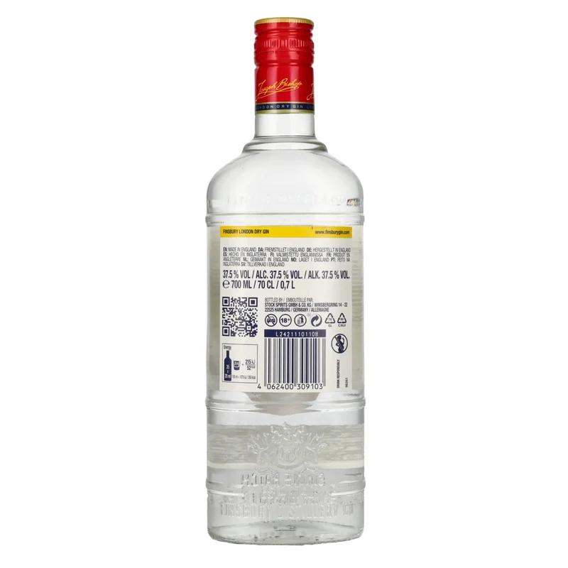 Finsbury London Dry Gin 37,5% Vol. 0,7l