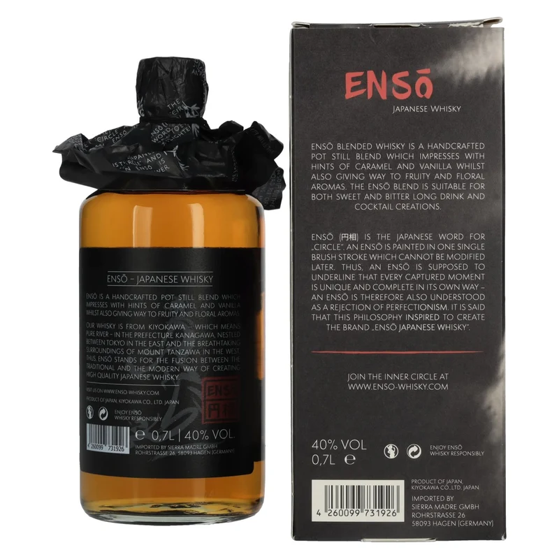 Ensō Japanese Whisky 40% Vol. 0,7l in Geschenkbox