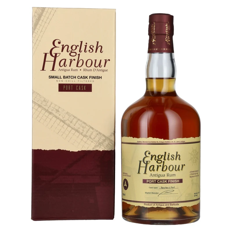 English Harbour PORT CASK FINISH Small Batch Antigua Rum 46% Vol. 0,7l in Geschenkbox