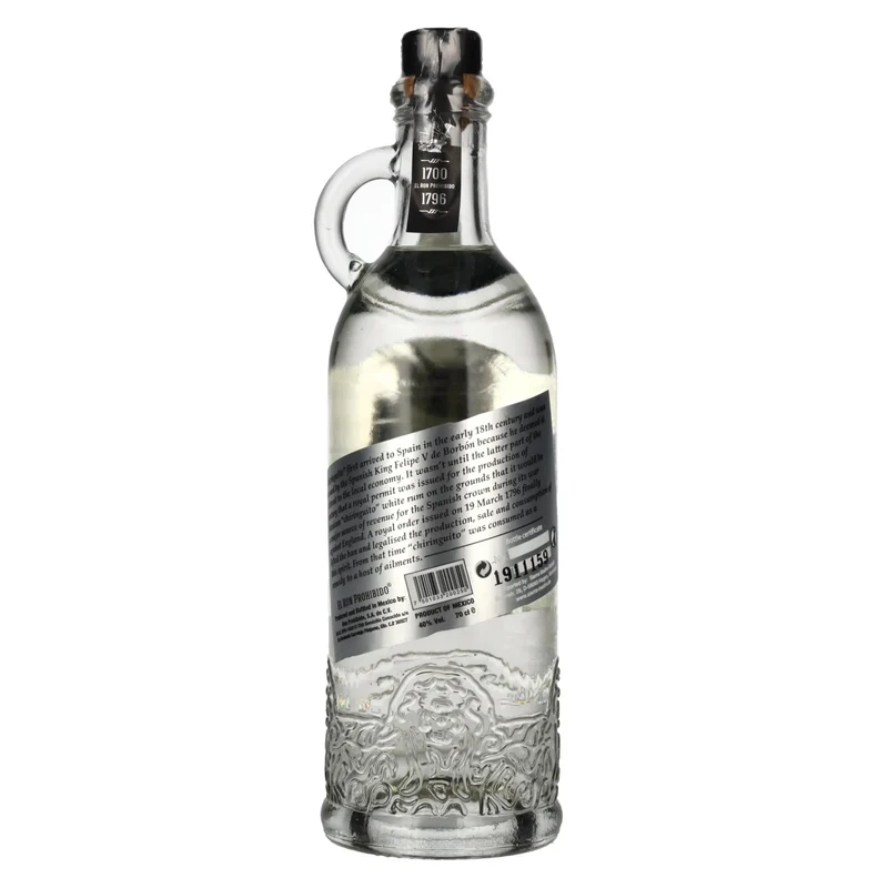 El Ron Prohibido Rum SILVER Ron Mexicano 40% Vol. 0,7l