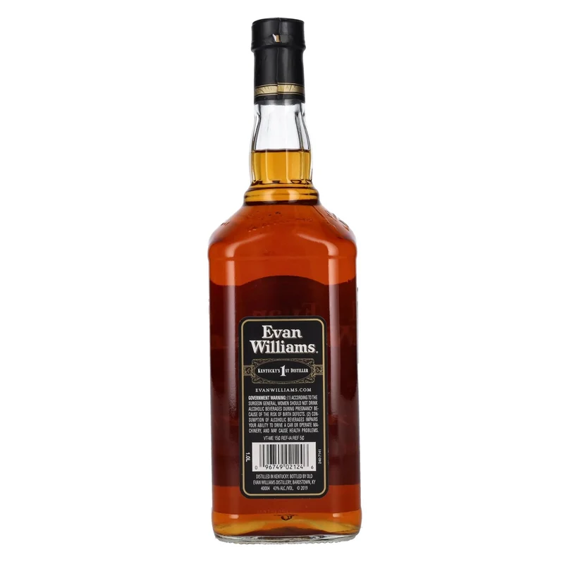 Evan Williams Kentucky Straight Bourbon Whiskey Black Label 43% Vol. 1l