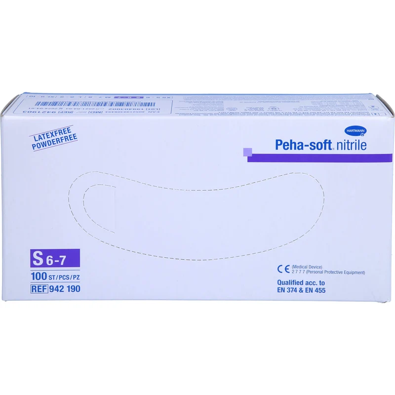 Peha-soft nitrile Untersuch.handsch. S unst.pudfr., 100 St HAS