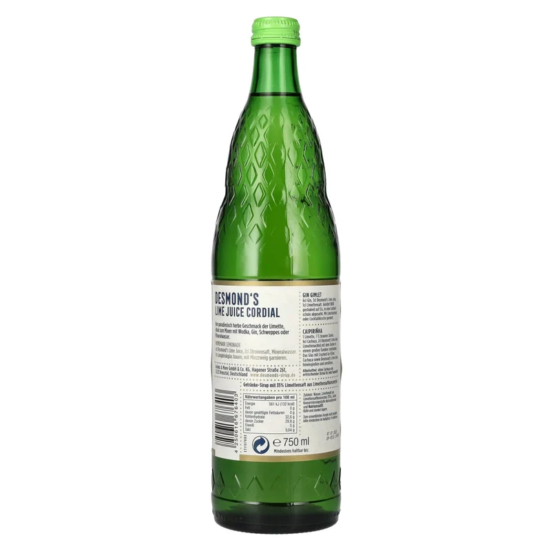 Desmond's Lime Juice Cordial 0,75l