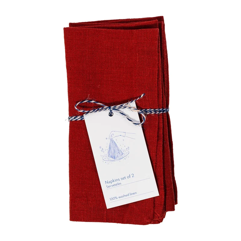 Leinen Servietten – Lava Falls – 2er Set