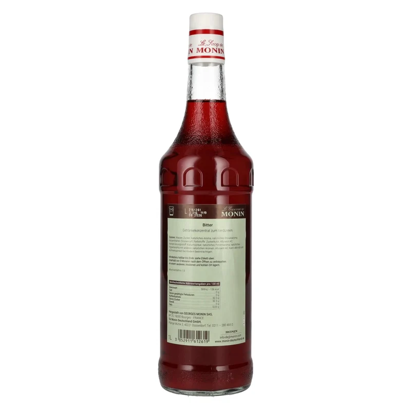 Le Sirop de Monin BITTER 1l
