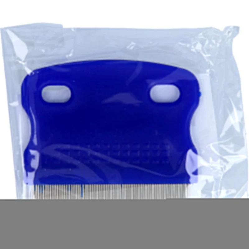 Nissenkamm Metall blauer Griff, 1 St