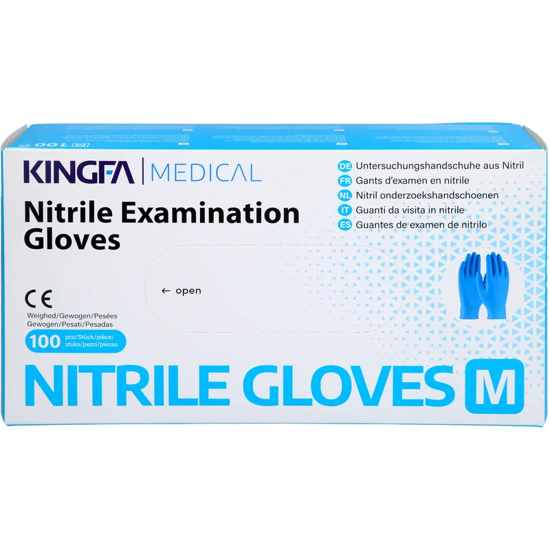 Nitril Einmal Handschuhe puderfrei mittel, 100 St HAS
