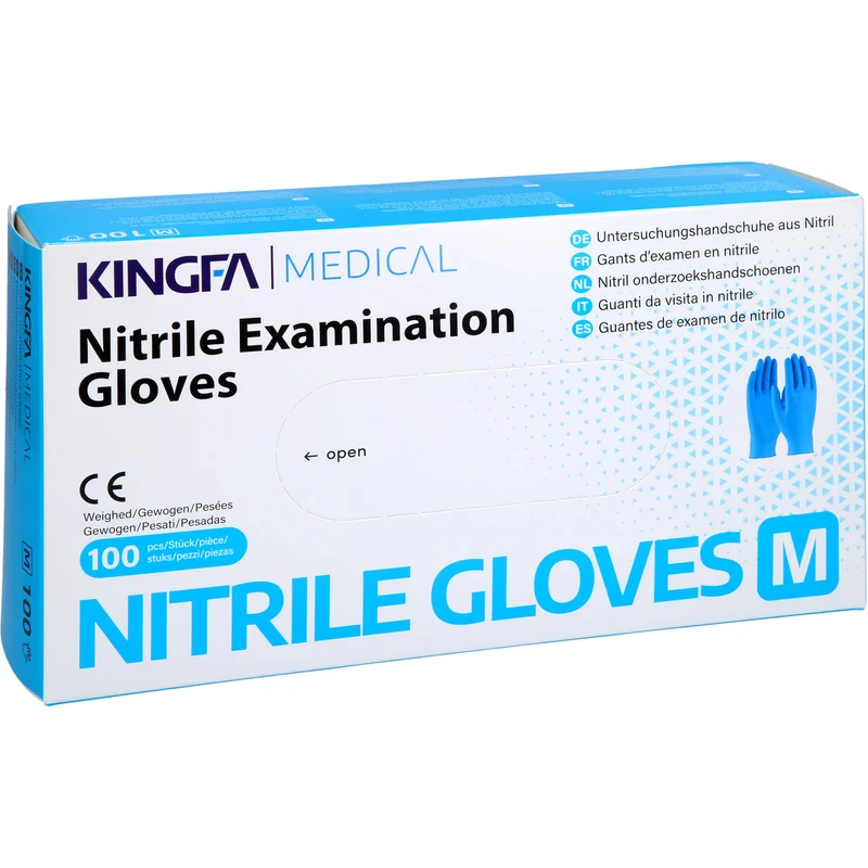 Nitril Einmal Handschuhe puderfrei mittel, 100 St HAS