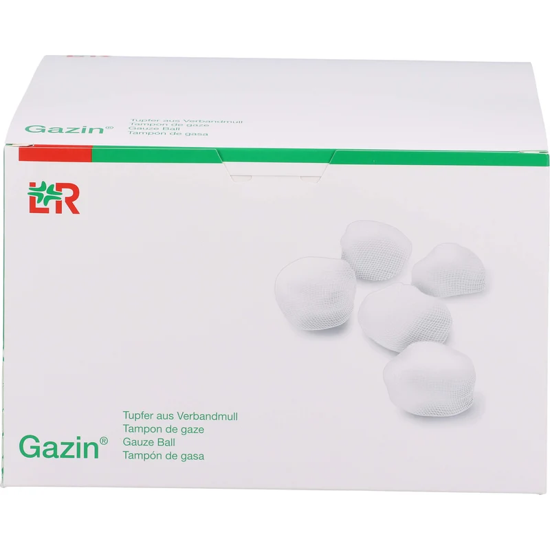 Gazin Schlinggazetupfer eigroß 2+3 steril m.Schutz, 125 St TUP