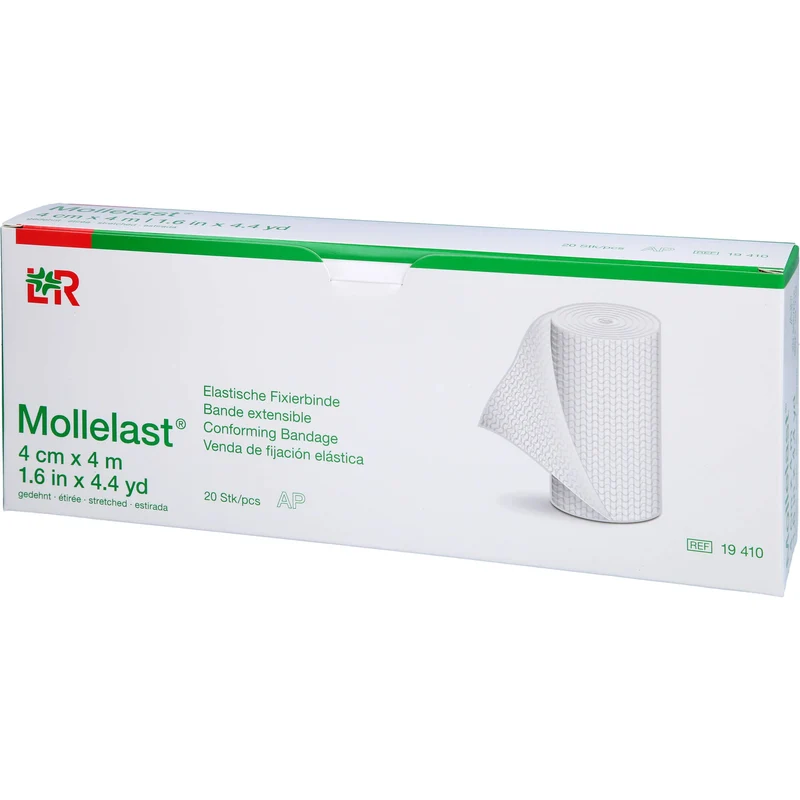 Mollelast Elastische Fixierbinde 4cmx4m, 20 St BIN