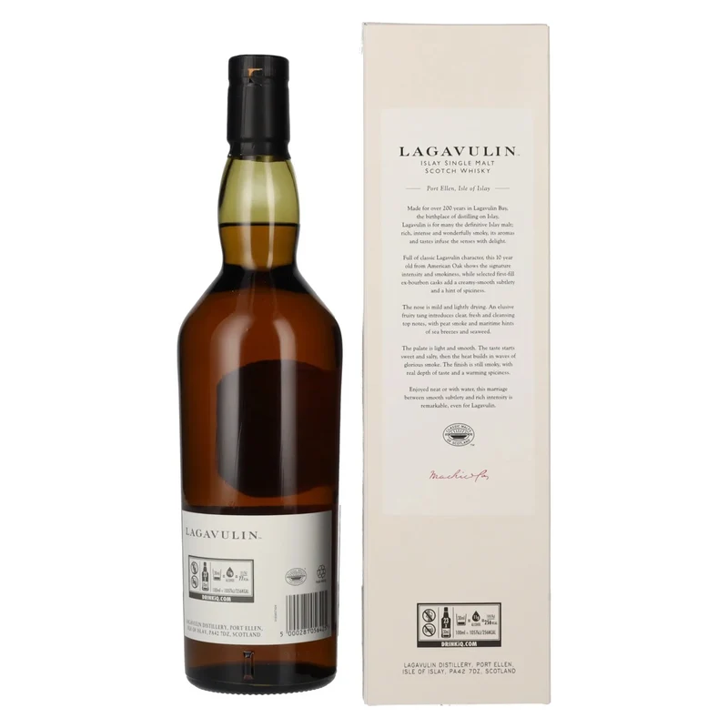 Lagavulin 10 Years Old Single Malt Whisky 43% Vol. 0,7l in Geschenkbox