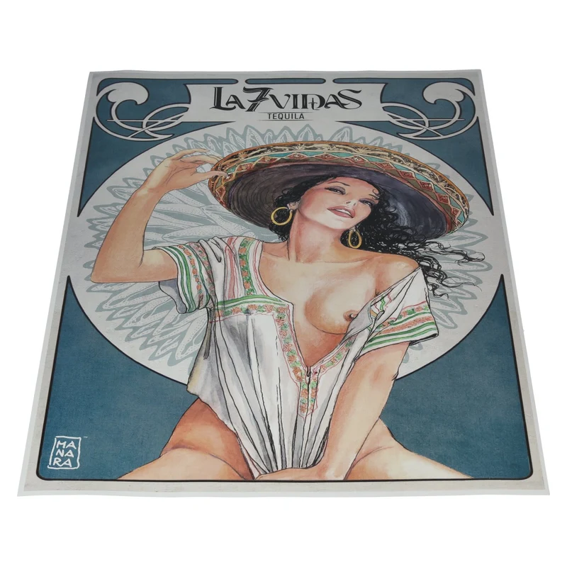 La7Vidas Tequila Poster 48x33 cm
