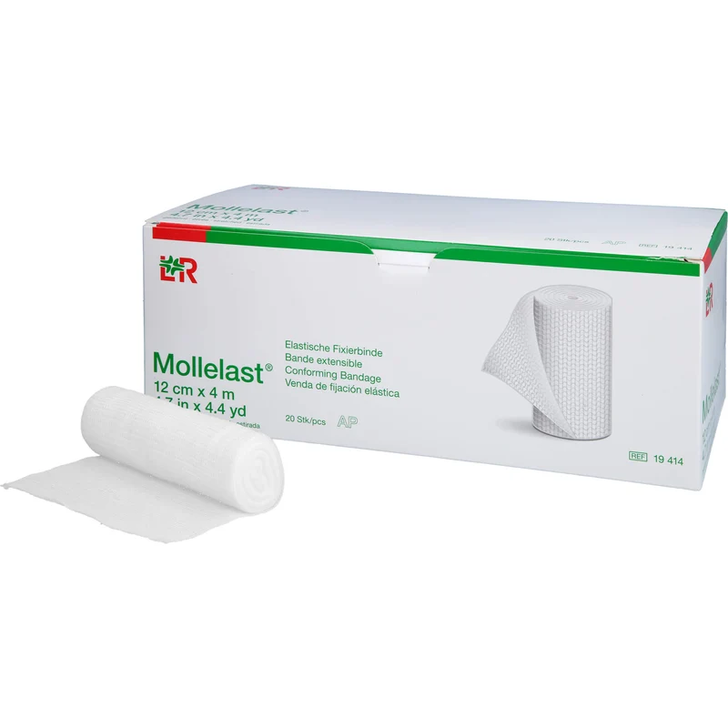Mollelast Elastische Fixierbinde 12cmx4m, 20 St BIN