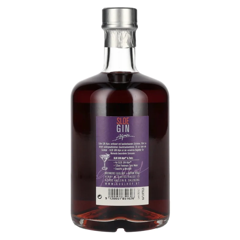 Guglhof Sloe Gin Alpin Premium Gin 30% Vol. 0,7l