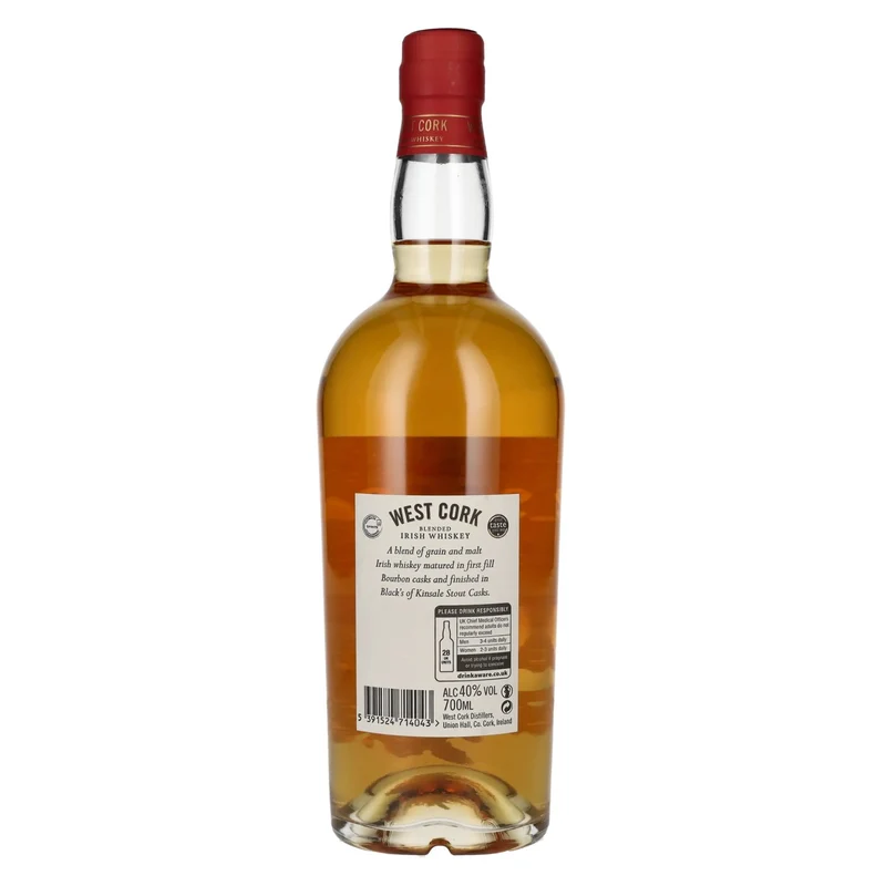 West Cork Blended Irish Whiskey IRISH STOUT CASK FINISH 40% Vol. 0,7l