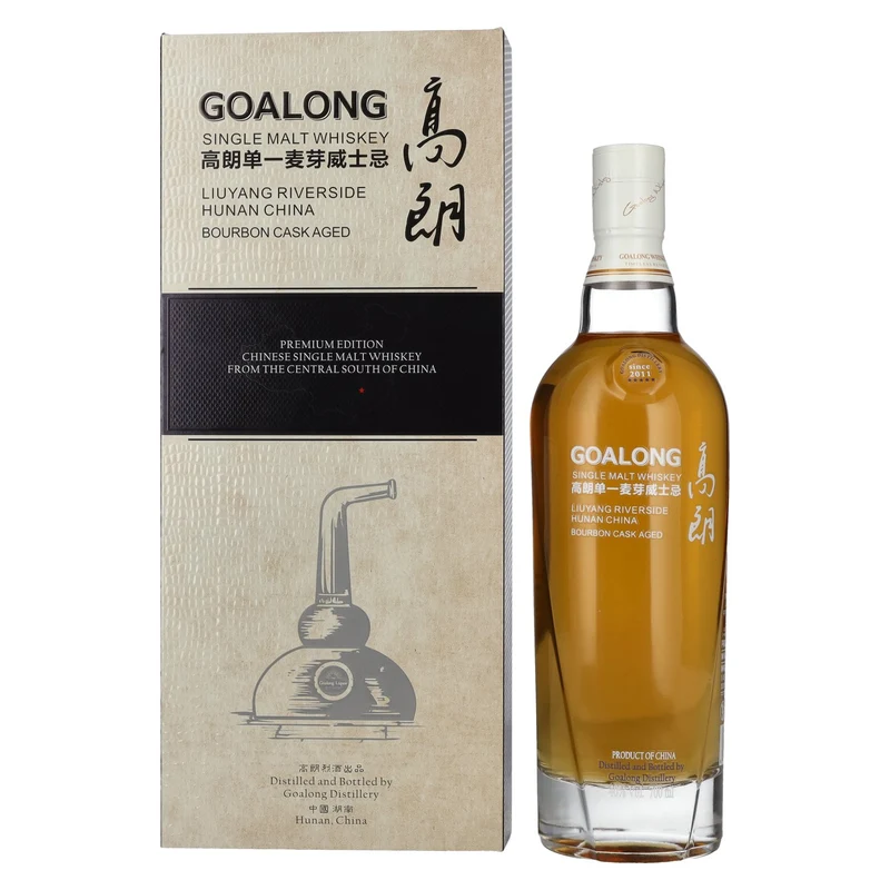 GOALONG Single Malt BOURBON CASK Chinese Whisky 40% Vol. 0,7l in Geschenkbox
