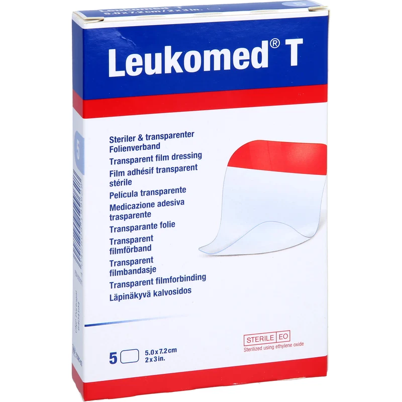 LEUKOMED TRANSP. STERILE PFLASTER 7,2x5 cm, 5 St PFL