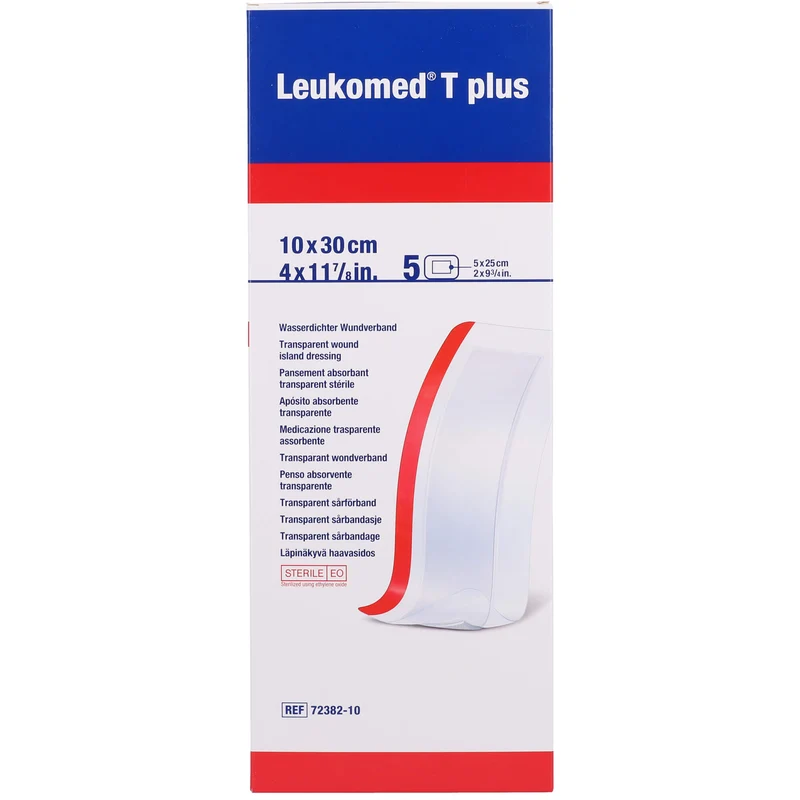 LEUKOMED TRANSP. PLUS STERILE PFL. 10x30 cm, 5 St PFL