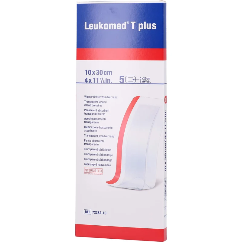 LEUKOMED TRANSP. PLUS STERILE PFL. 10x30 cm, 5 St PFL