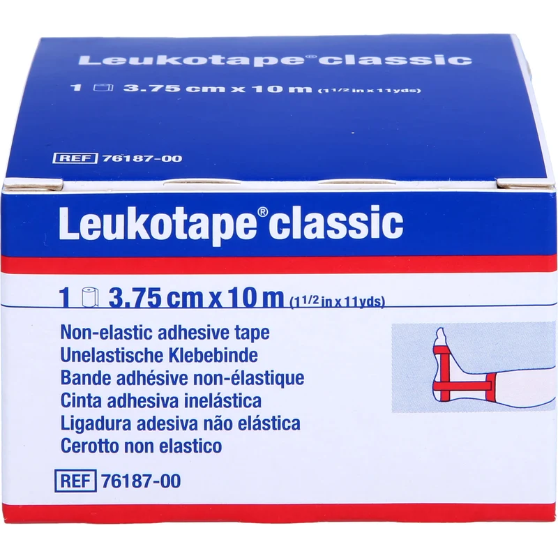 LEUKOTAPE Classic 3,75cmx10m rot, 1 St BIN