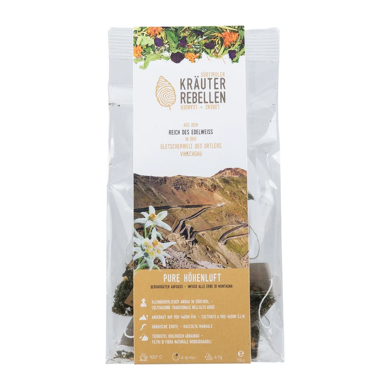 Pure Höhenluft – Kräutertee im Beutel