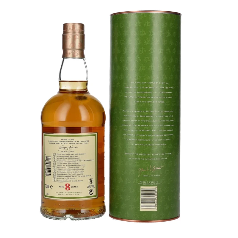 Glenfarclas 8 Years Old Highland Single Malt Scotch Whisky 40% Vol. 0,7l in Geschenkbox