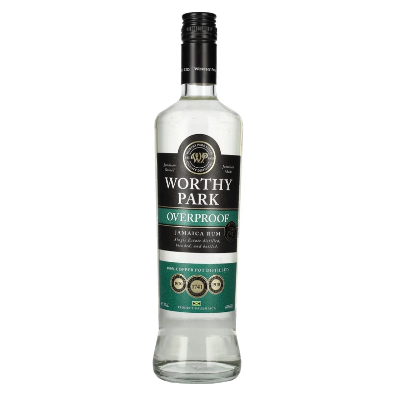 Rum-Bar Worthy Park Estate Premium White Overproof Rum 63% Vol. 0,7l