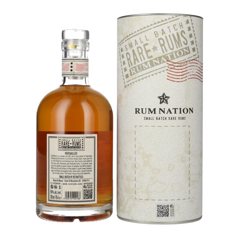 Rum Nation Rare Rums VERSAILLES 2004/2022 59% Vol. 0,7l in Geschenkbox
